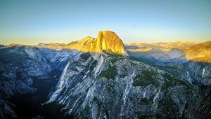 Preview wallpaper rock, peak, mountains, landscape, nature