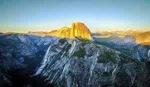 Preview wallpaper rock, peak, mountains, landscape, nature