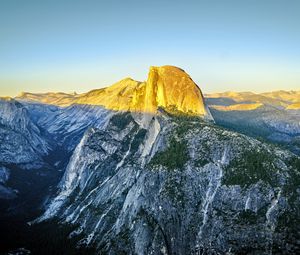 Preview wallpaper rock, peak, mountains, landscape, nature