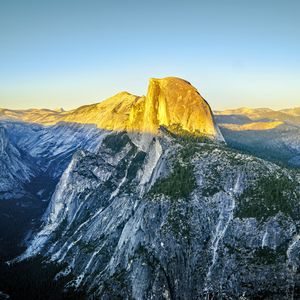 Preview wallpaper rock, peak, mountains, landscape, nature