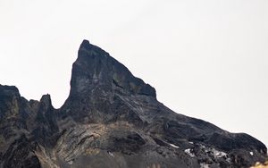 Preview wallpaper rock, peak, mountains, slope