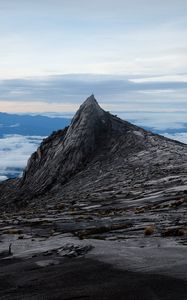 Preview wallpaper rock, peak, stone, altitude, sky