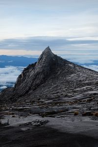 Preview wallpaper rock, peak, stone, altitude, sky