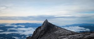 Preview wallpaper rock, peak, stone, altitude, sky