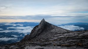 Preview wallpaper rock, peak, stone, altitude, sky