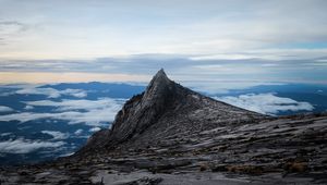 Preview wallpaper rock, peak, stone, altitude, sky