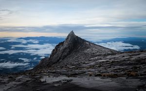 Preview wallpaper rock, peak, stone, altitude, sky