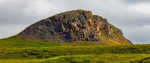 Preview wallpaper rock, relief, stone, grass, slope