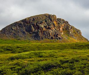 Preview wallpaper rock, relief, stone, grass, slope