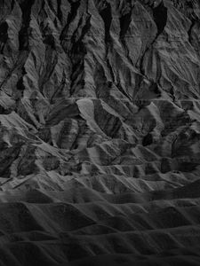 Preview wallpaper rock, relief, texture, black and white