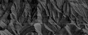 Preview wallpaper rock, relief, texture, black and white