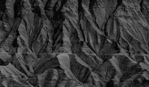 Preview wallpaper rock, relief, texture, black and white