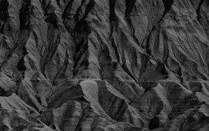 Preview wallpaper rock, relief, texture, black and white