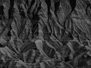 Preview wallpaper rock, relief, texture, black and white