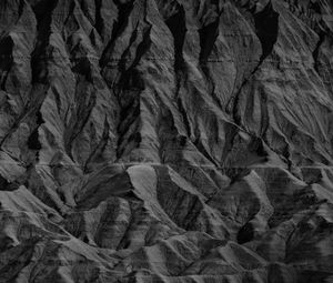 Preview wallpaper rock, relief, texture, black and white
