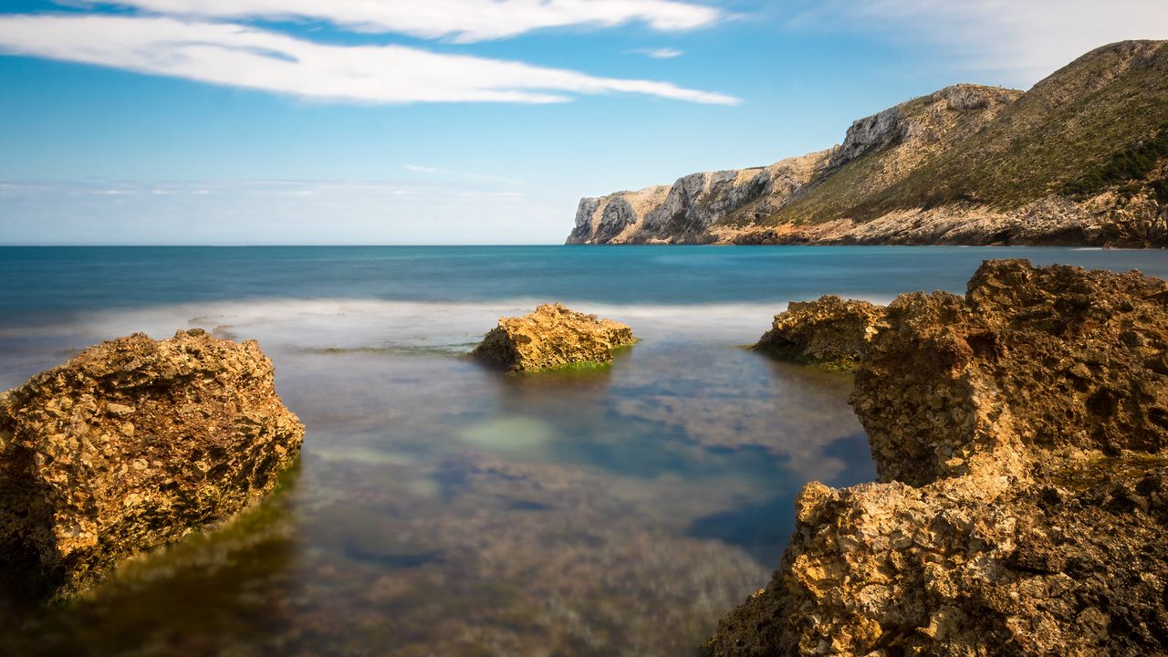 Wallpaper rock, sea, rocks, landscape