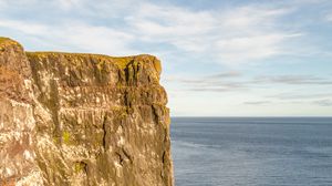 Preview wallpaper rock, sea, water, landscape, aerial view