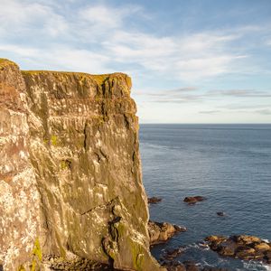 Preview wallpaper rock, sea, water, landscape, aerial view
