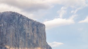 Preview wallpaper rock, slope, cliff, forest