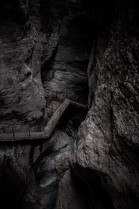 Preview wallpaper rock, stairs, mountain, gray