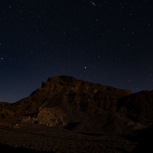 Preview wallpaper rock, stars, night, dark