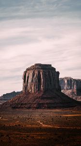 Preview wallpaper rock, stone, cliff, sky