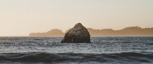 Preview wallpaper rock, stone, sea, coast, waves
