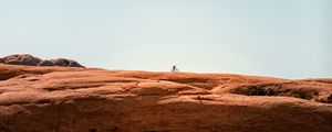 Preview wallpaper rock, stone, silhouette, minimalism