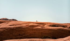 Preview wallpaper rock, stone, silhouette, minimalism