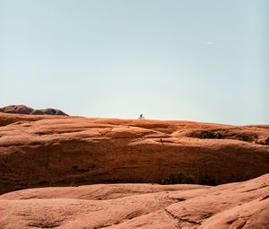 Preview wallpaper rock, stone, silhouette, minimalism
