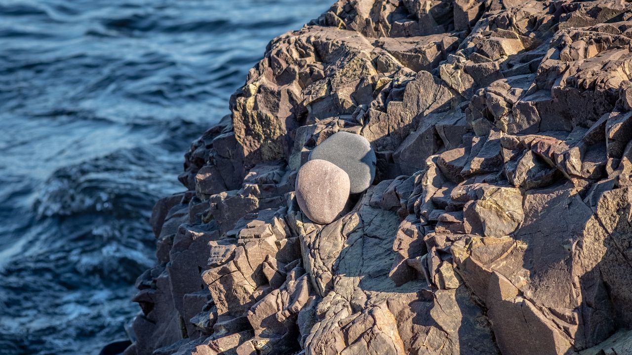 Wallpaper rock, stones, coast, sea