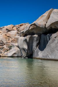 Preview wallpaper rock, stones, relief, sea, nature