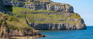 Preview wallpaper rock, stones, sea, landscape, nature
