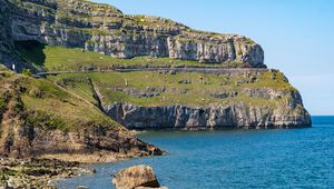 Preview wallpaper rock, stones, sea, landscape, nature