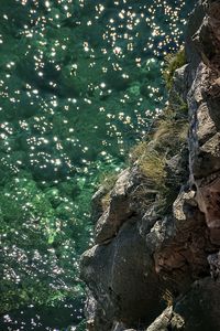 Preview wallpaper rock, stones, sea, relief, glare