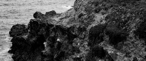 Preview wallpaper rock, surf, waves, bw