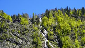 Preview wallpaper rock, trees, landscape, nature