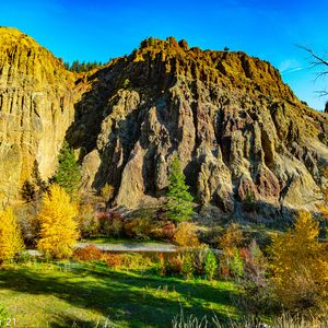 Preview wallpaper rock, trees, trail, landscape