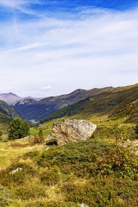 Preview wallpaper rock, valley, landscape, nature, mountains