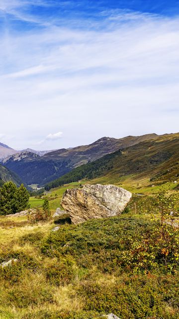 360x640 Wallpaper rock, valley, landscape, nature, mountains