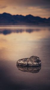 Preview wallpaper rock, water, lake, nature