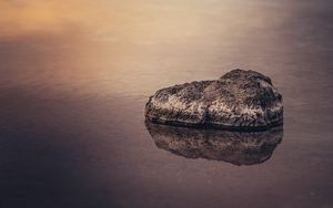 Preview wallpaper rock, water, lake, nature