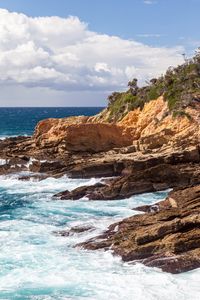 Preview wallpaper rock, waves, splash, stone