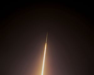 Preview wallpaper rocket, glow, light, sky