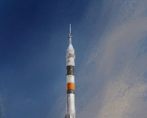 Preview wallpaper rocket, launch, space, smoke, art
