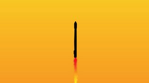 Preview wallpaper rocket, silhouettes, flight, vector, art, dark