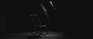 Preview wallpaper rocking chair, loft, dark, creepy