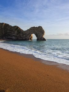Preview wallpaper rocks, arch, beach, waves