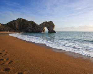 Preview wallpaper rocks, arch, beach, waves