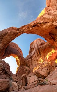 Preview wallpaper rocks, arch, canyon, landscape, nature